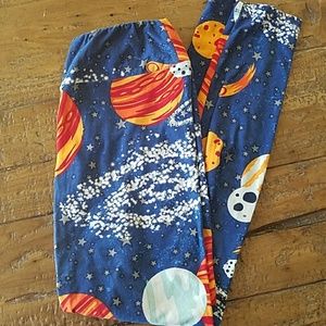 Lularoe Planet Space VHTF OS Leggings